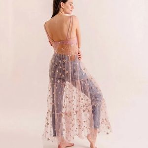 Fairy dress mesh star glitter transparent princess tank maxi black gold pink